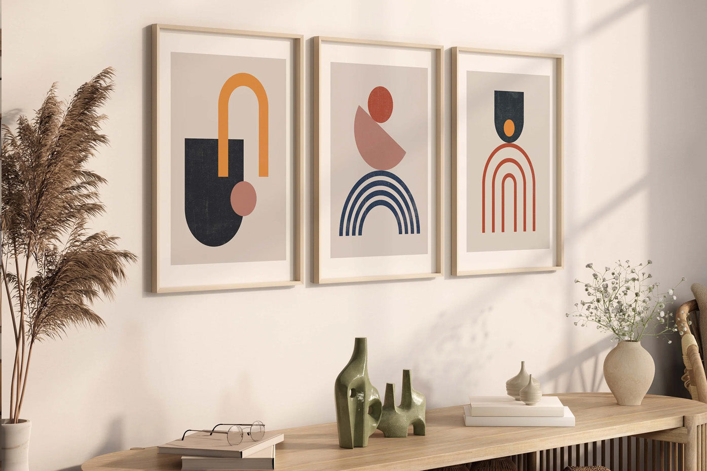 Designart 'Vintage Mid-century Graphics VI' Modern