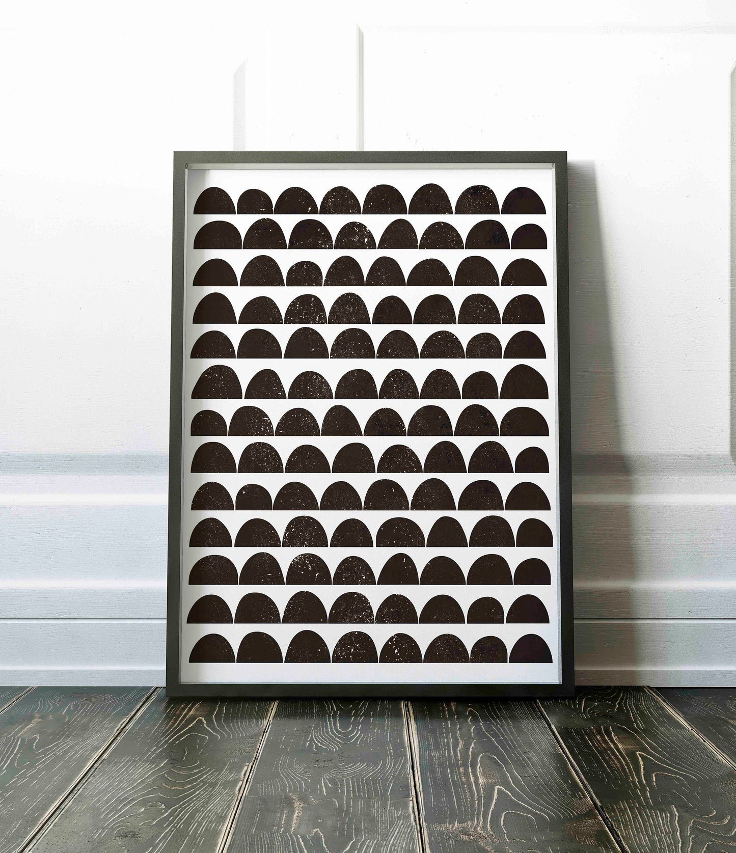Cool Black Mid Century Modern Art Print