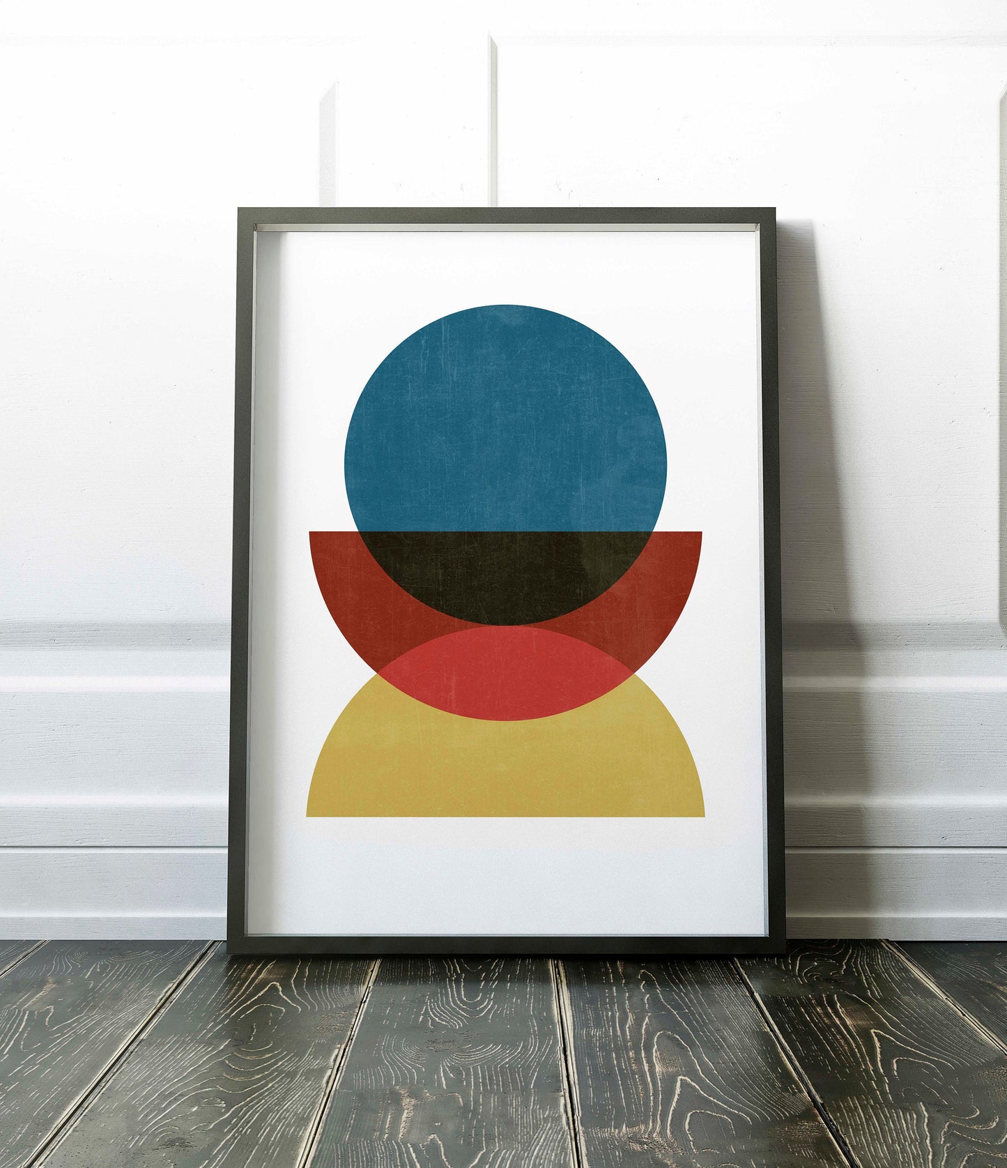 Bright Colorful Mid Century Modern Art Print