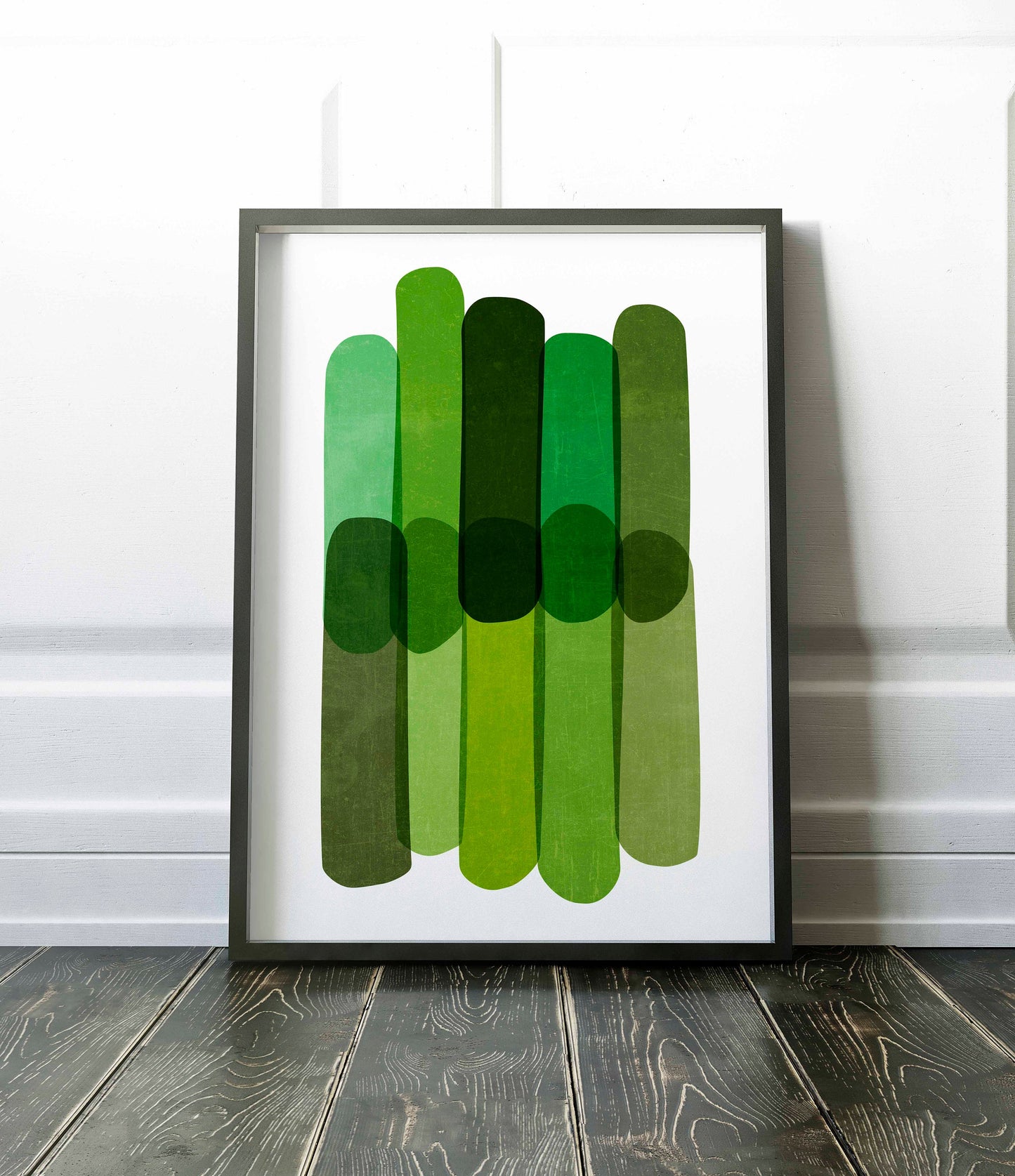Cool Large Green Abstract Wall Art Print