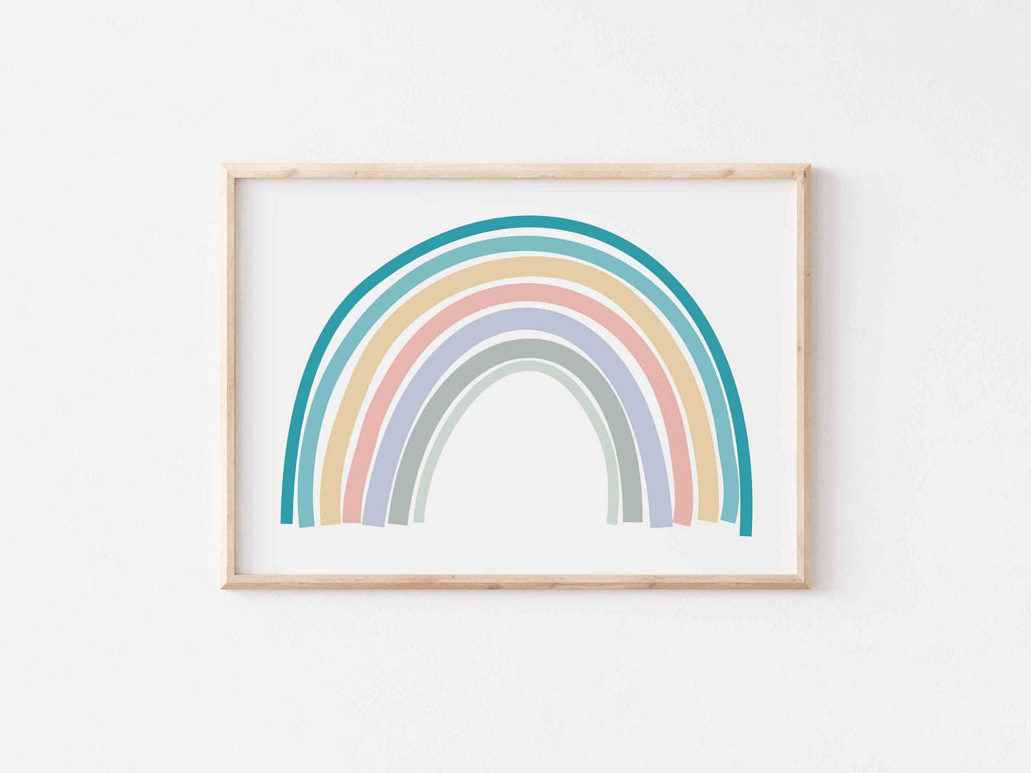 Fun Colorful Abstract Rainbow Print, for the Nursery