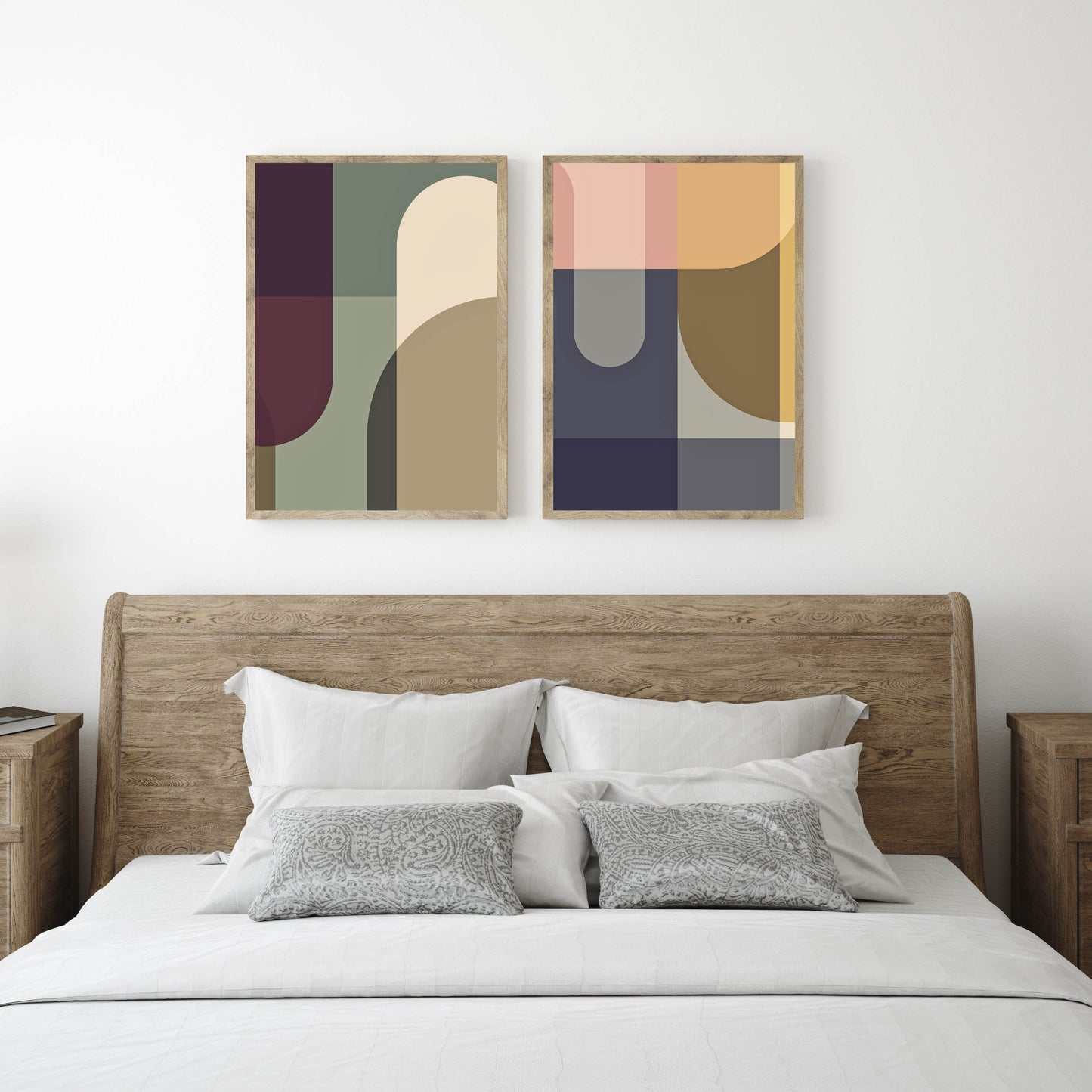 Set of 6 Modern Colorful Abstract Art Prints