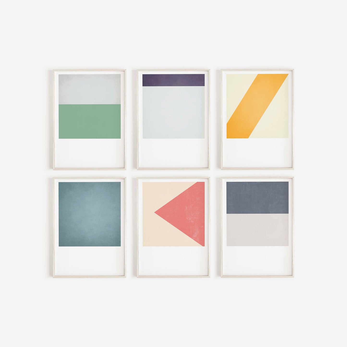 Set of 6 Cool Modern Gallery Wall Abstract Art Prints