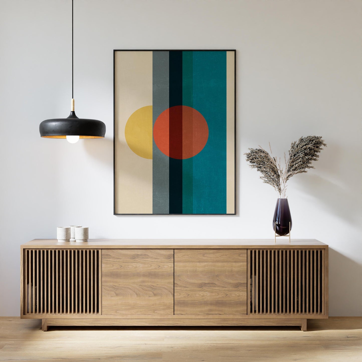 Set of 2 Fun Retro Modern Abstract Art Prints