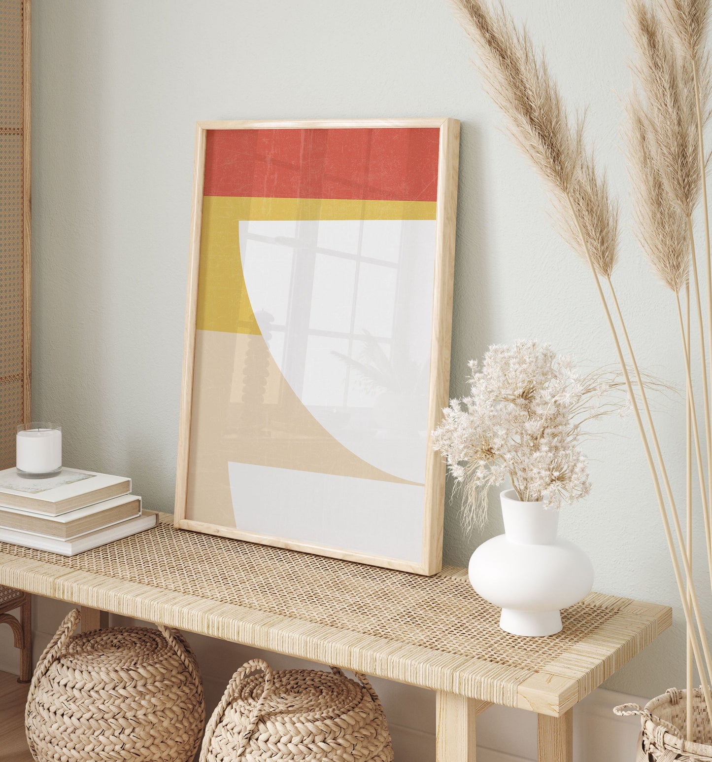 Set of 4 Mid Century Modern Colorful Gallery Prints