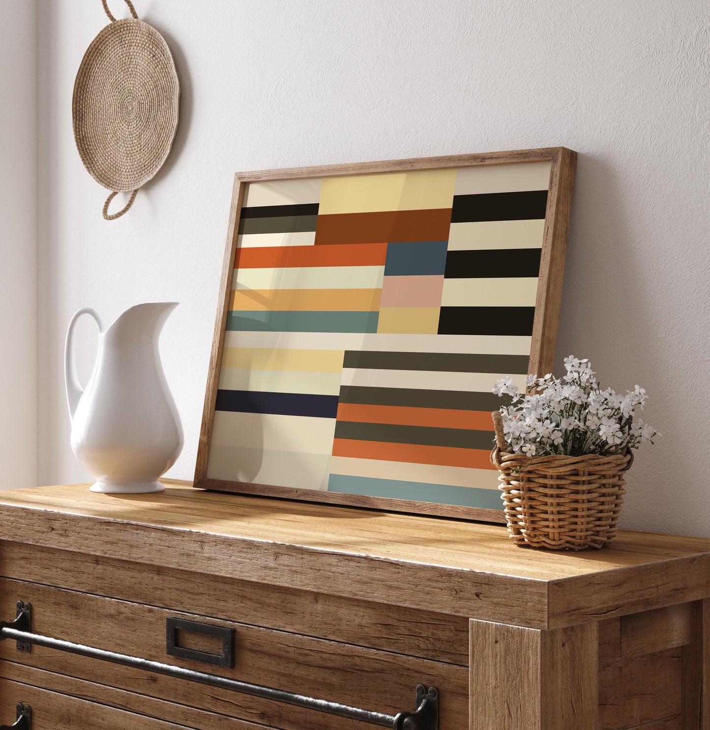 Modern Abstract Color Block Wall Art Print