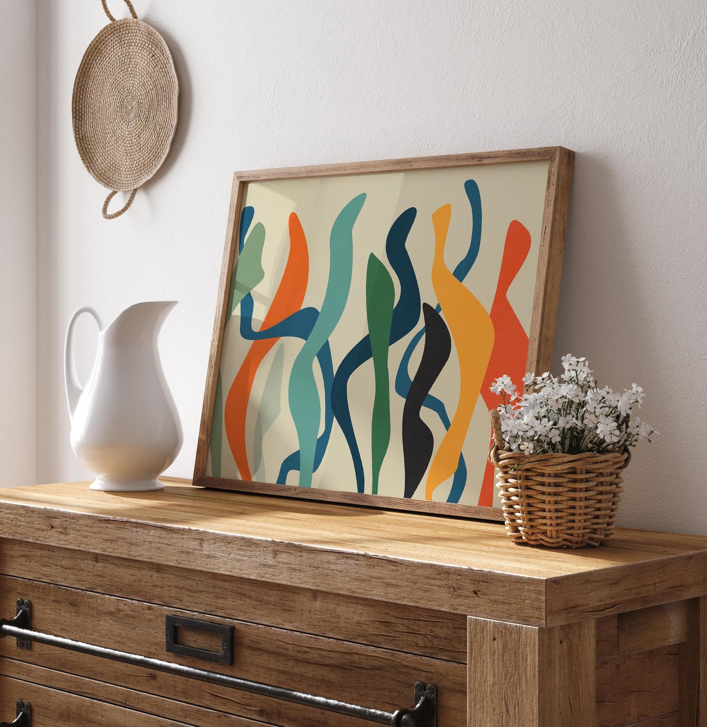 Colorful Matisse Style Digital Wall Art Botanical Print