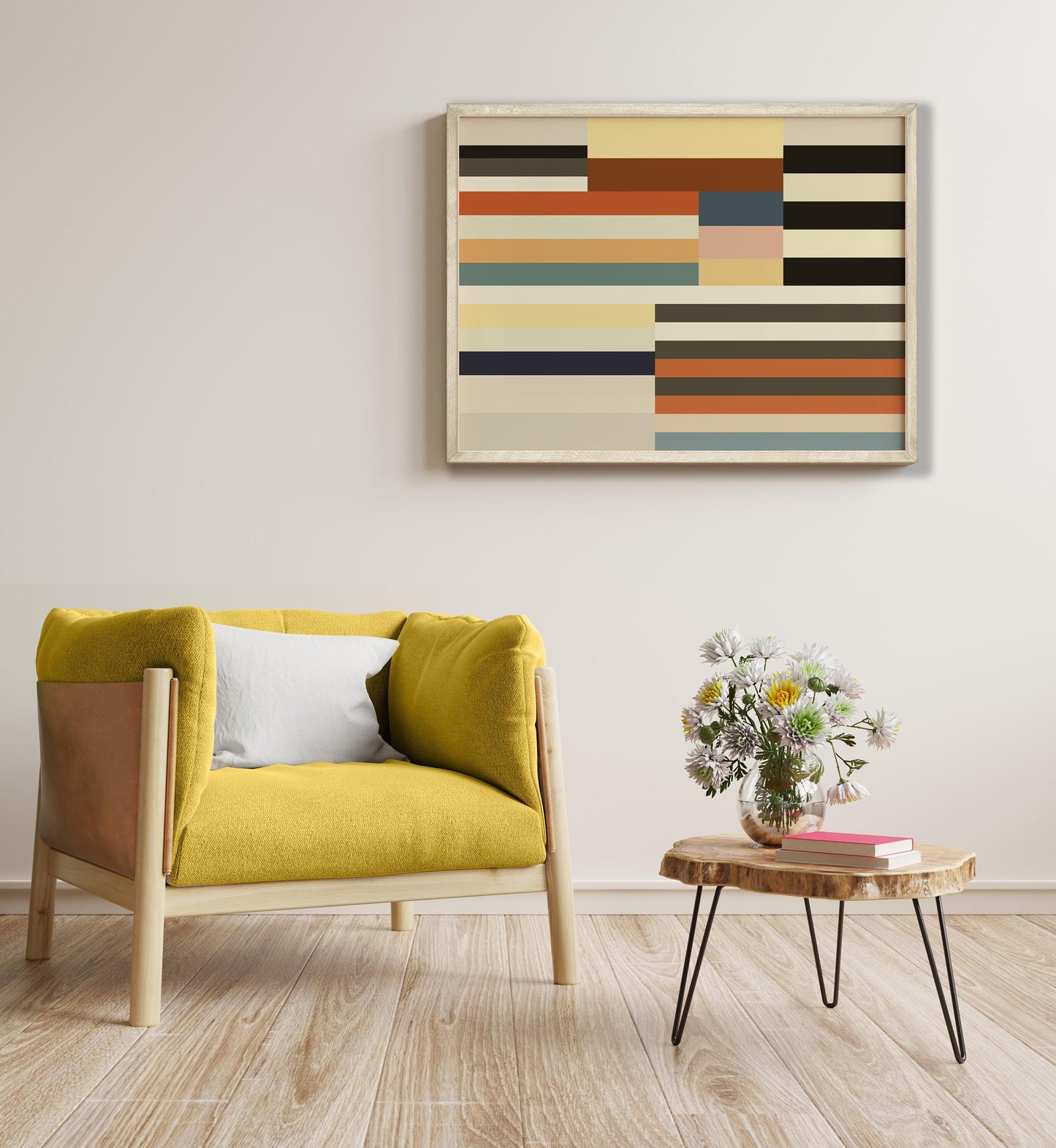 Modern Abstract Color Block Wall Art Print