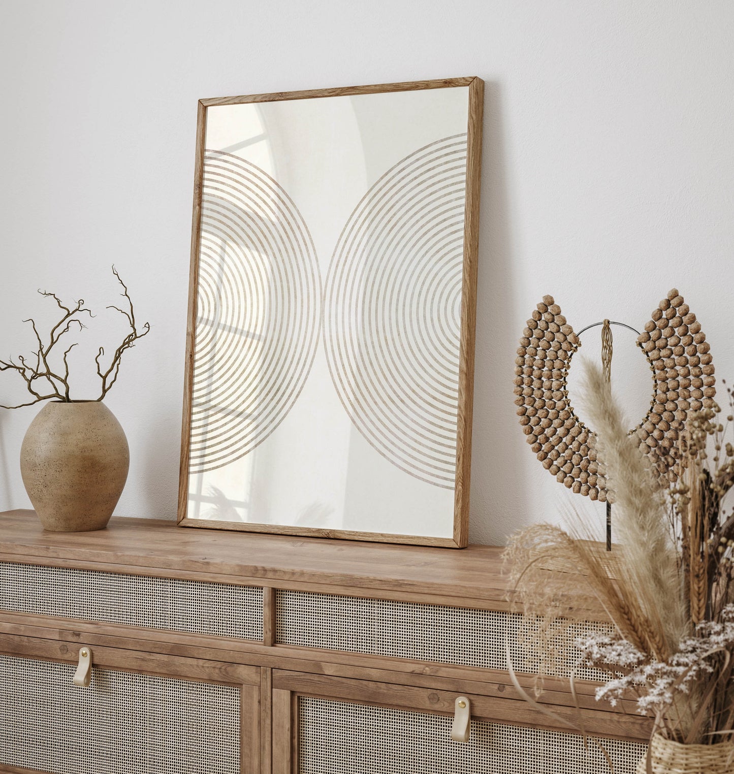 Set of 6 Prints Neutral Mid Century Wall Art Prints