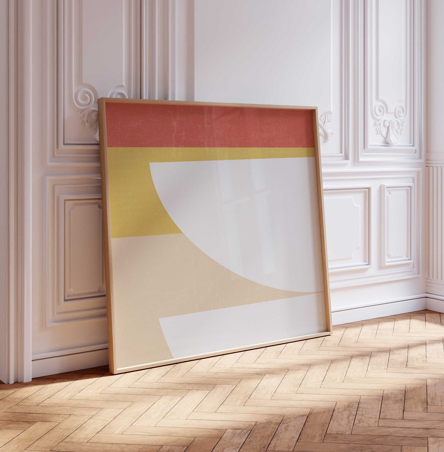 Set of 2 Mid Century Modern Square Art Prints