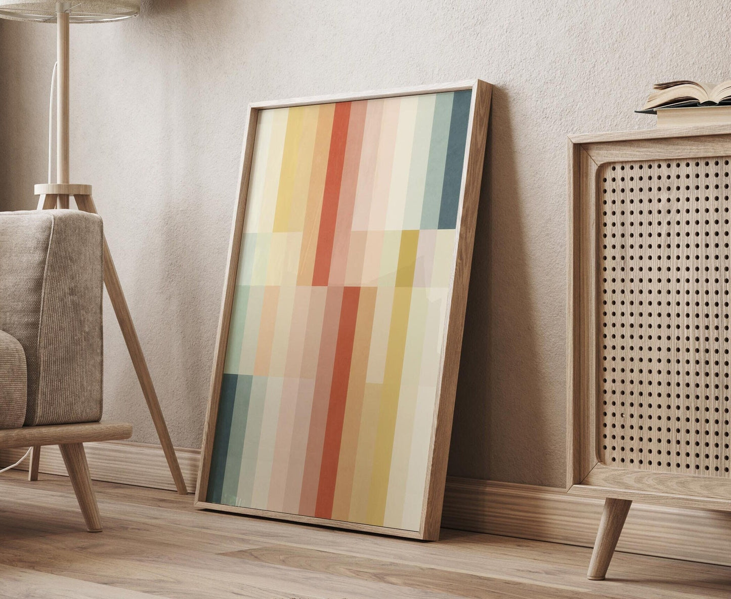 Cute Boho Lightly Colored Pastel Art Print