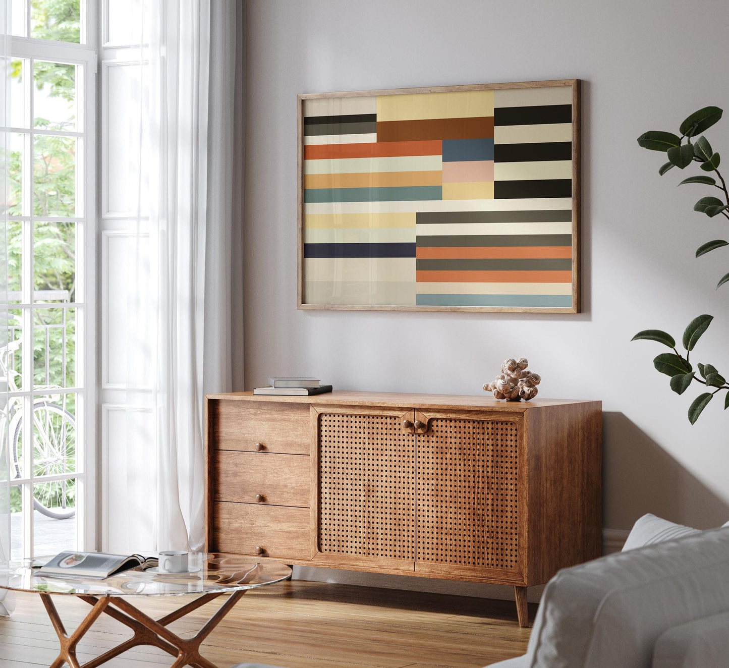 Modern Abstract Color Block Wall Art Print