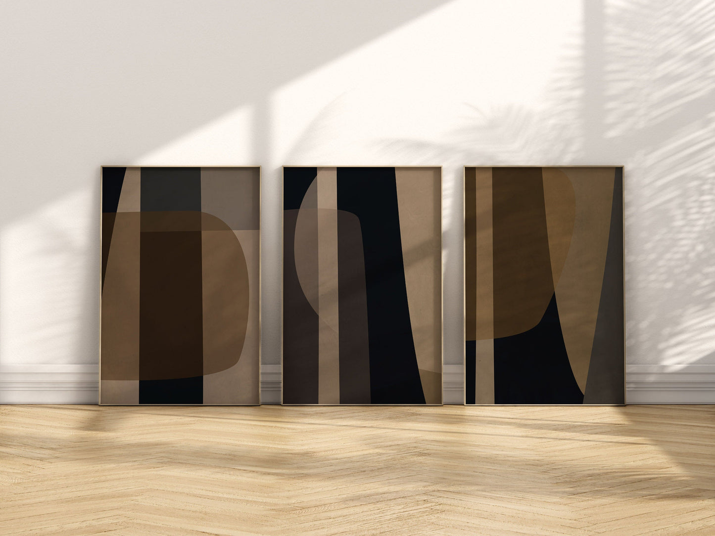 Set of 3 Neutral Abstract Art Prints