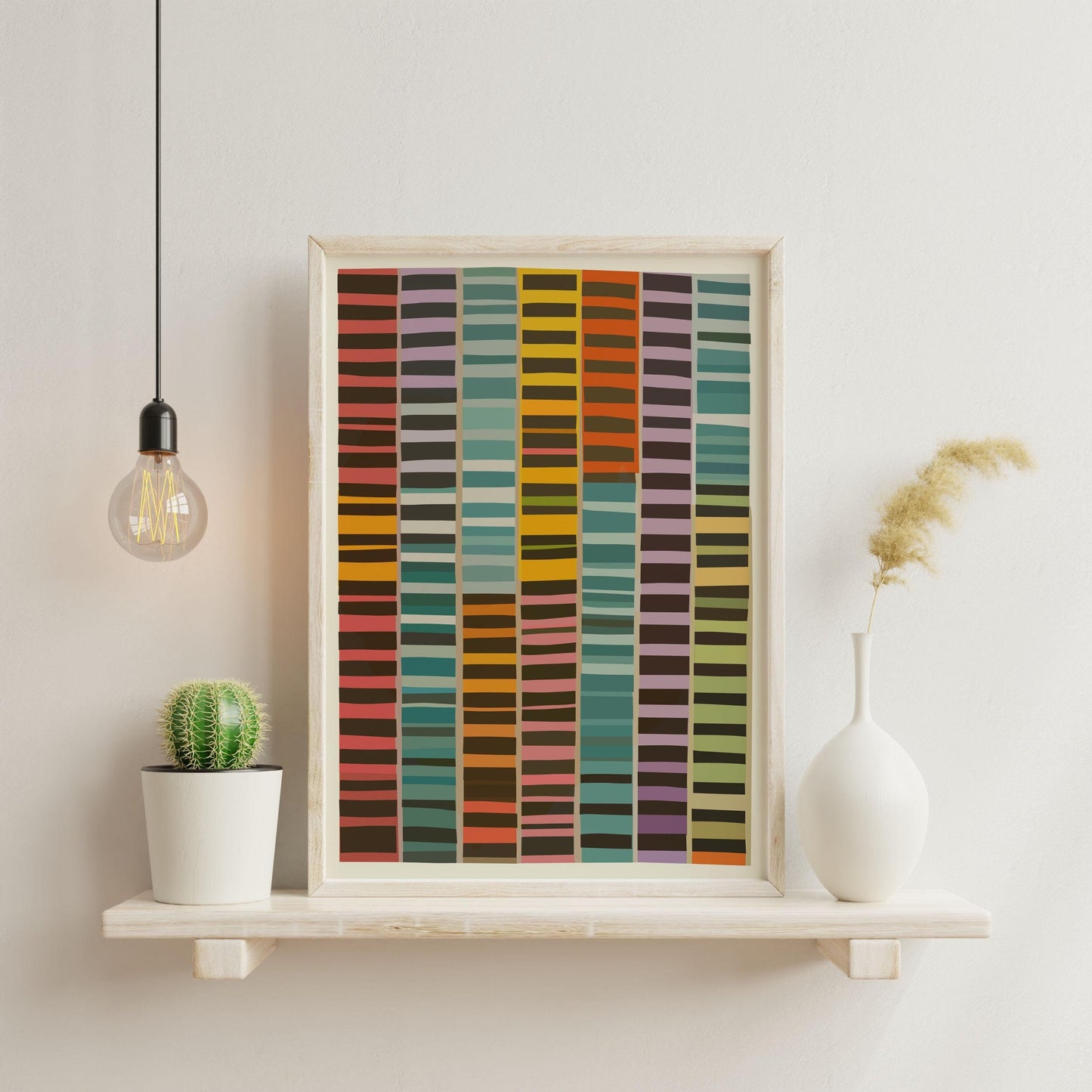 Bold Color Block Modern Wall Art Print