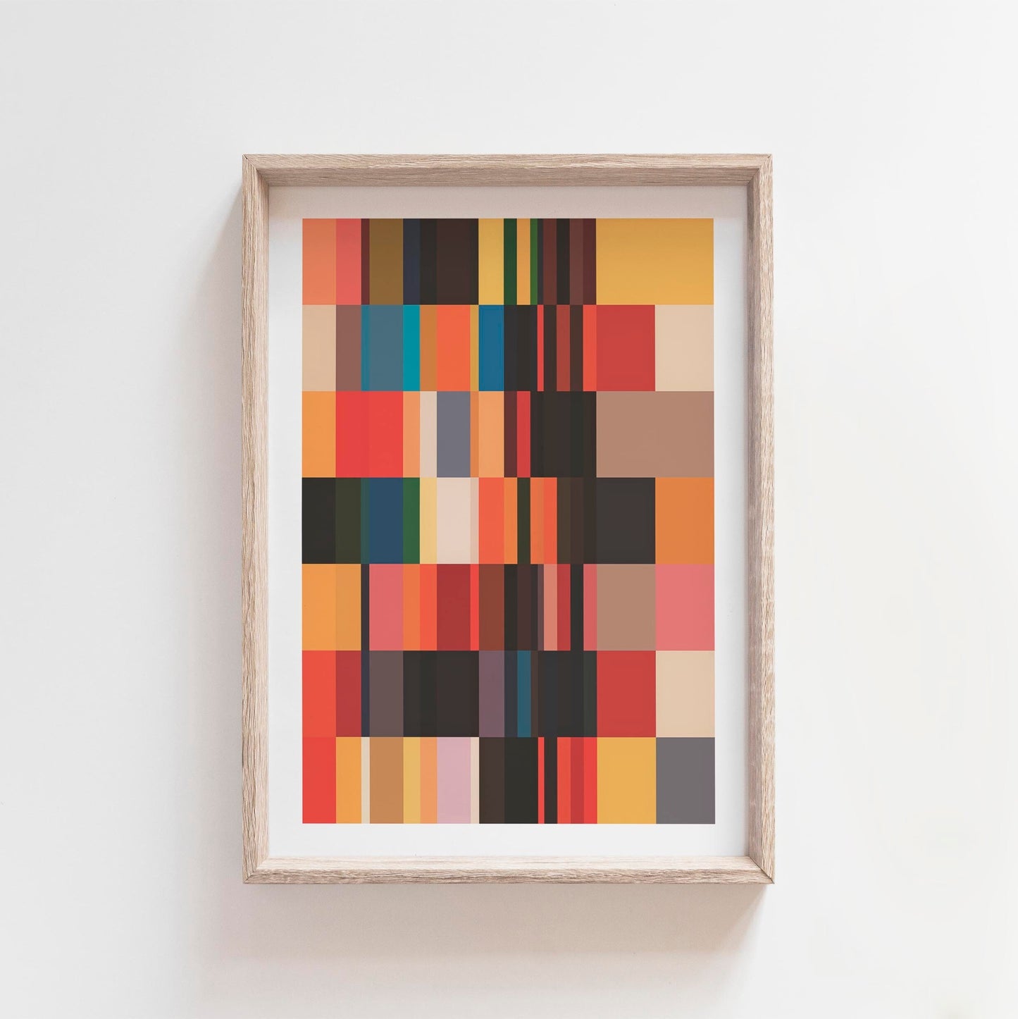 Cool Modern Color Block Art Abstract Print