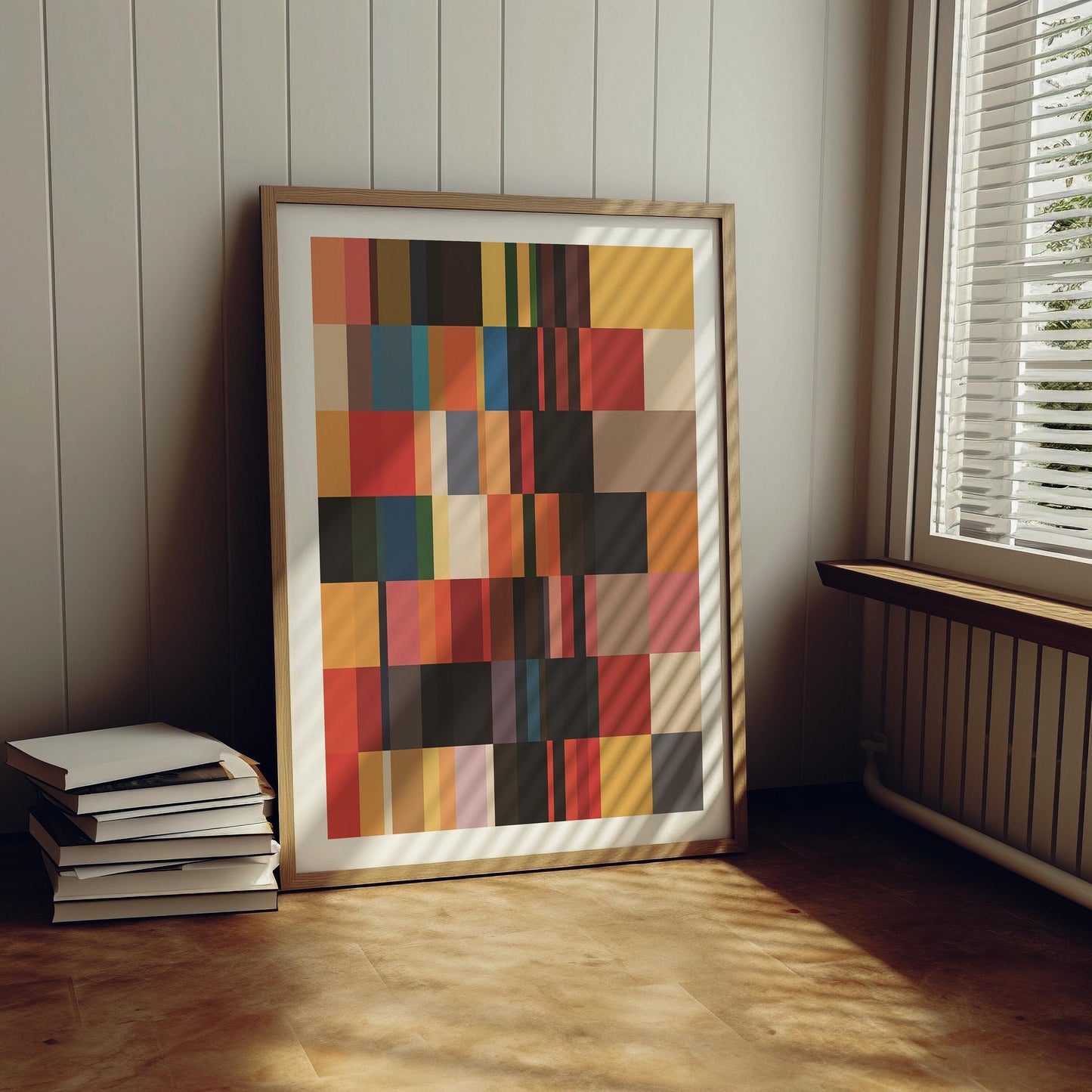 Cool Modern Color Block Art Abstract Print