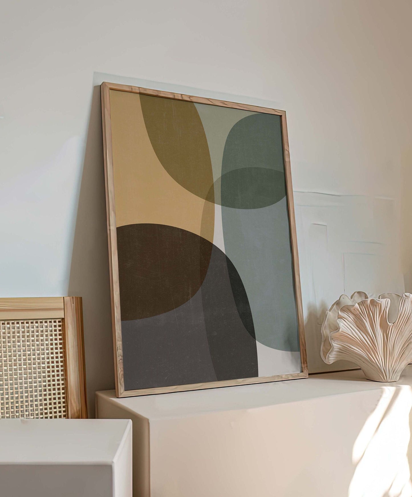 Set of 2 Boho Mid Century Modern Art Prints