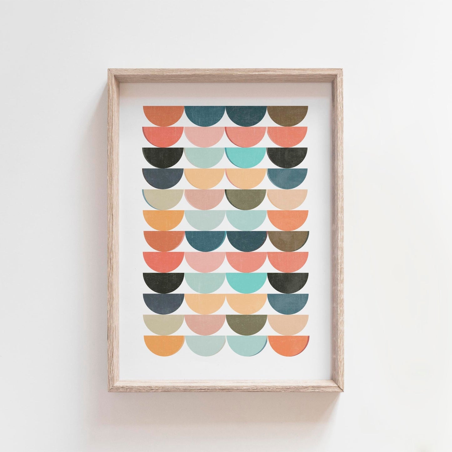 Fun Colorful Mid Century Modern Art Print