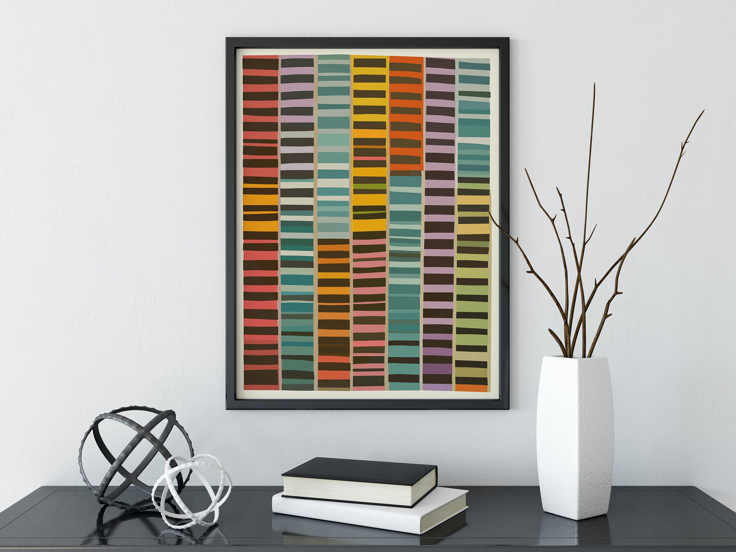 Bold Color Block Modern Wall Art Print