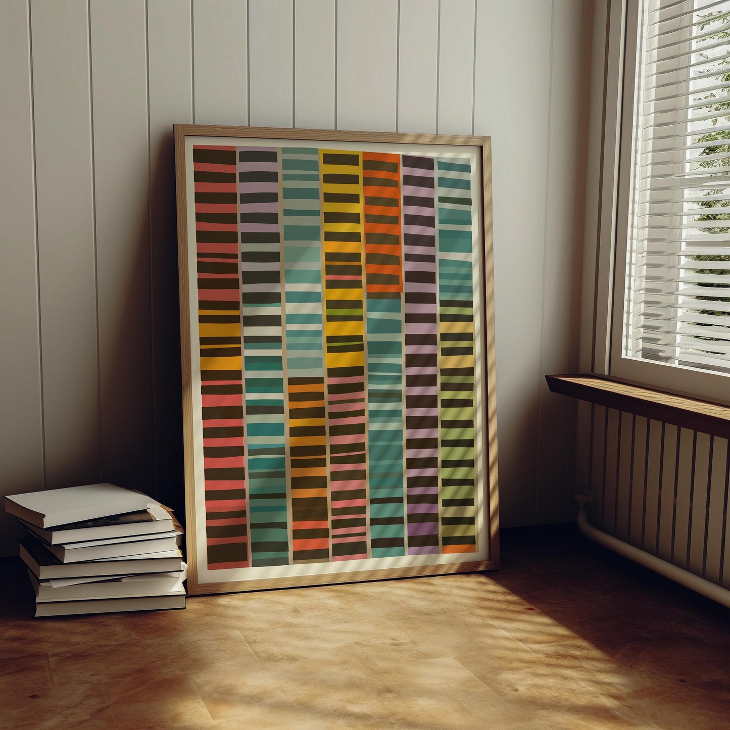 Bold Color Block Modern Wall Art Print