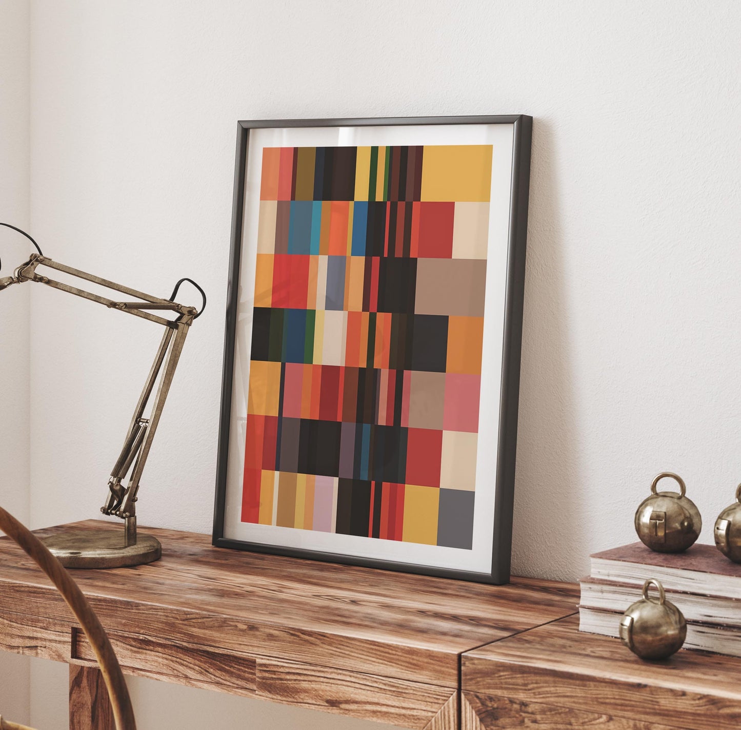 Cool Modern Color Block Art Abstract Print
