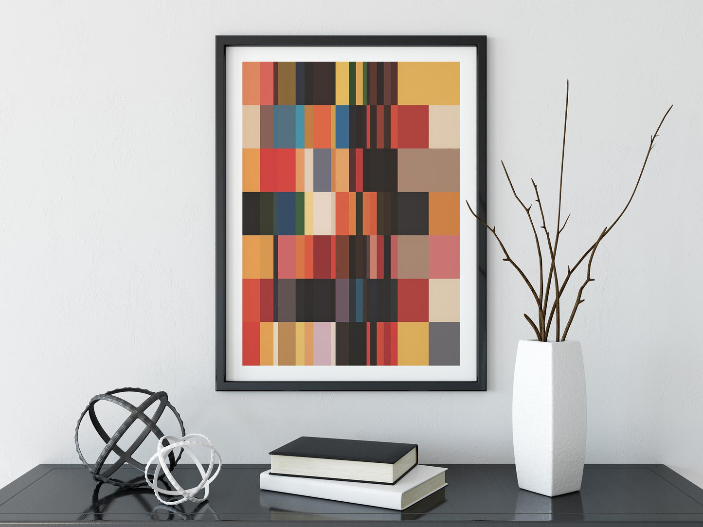 Cool Modern Color Block Art Abstract Print