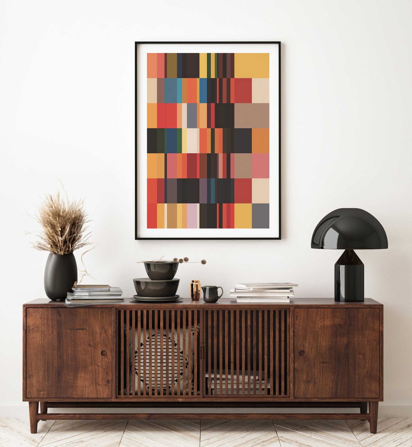 Cool Modern Color Block Art Abstract Print