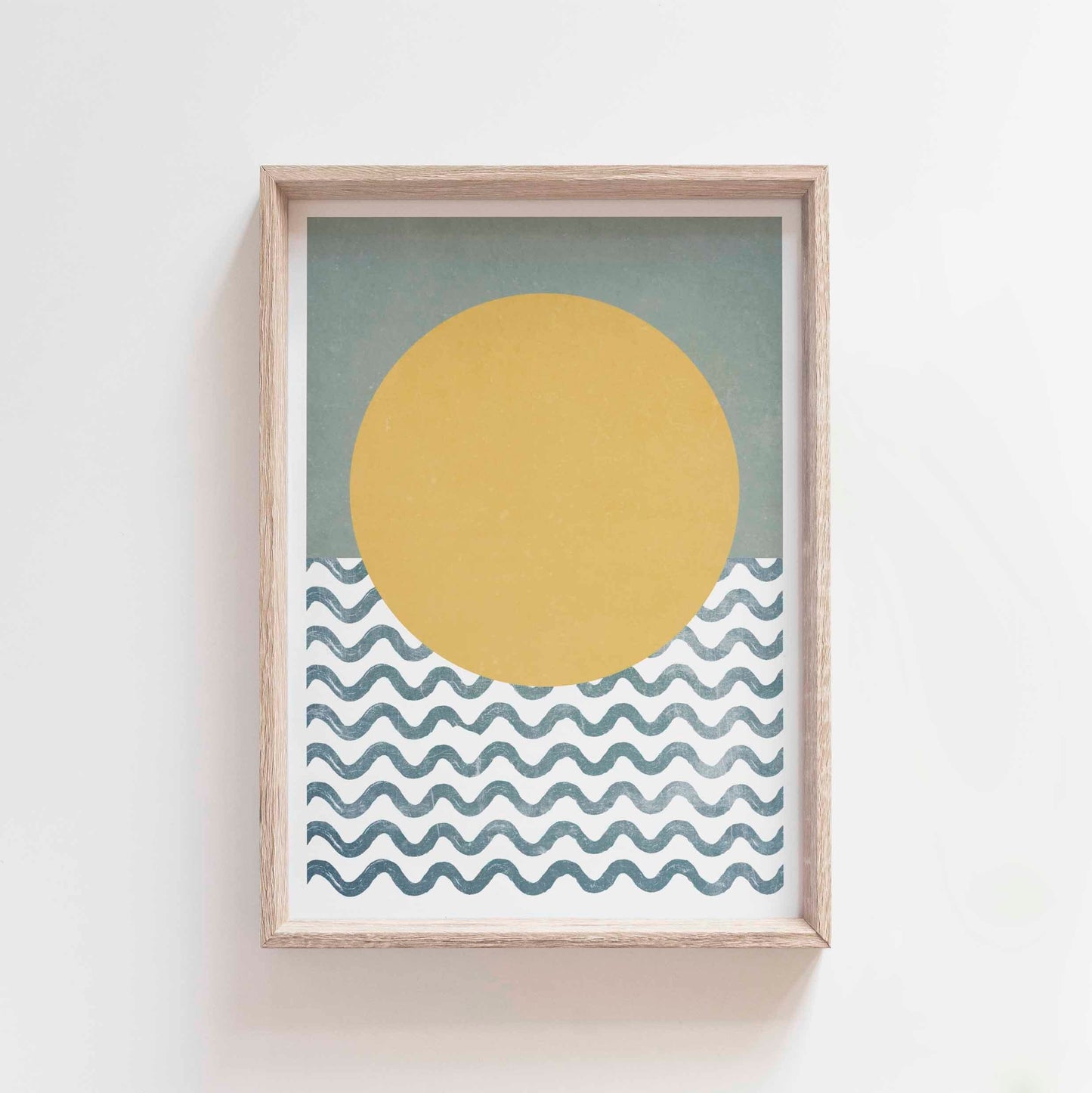 Fun Abstract Sun and Seascape Art Print