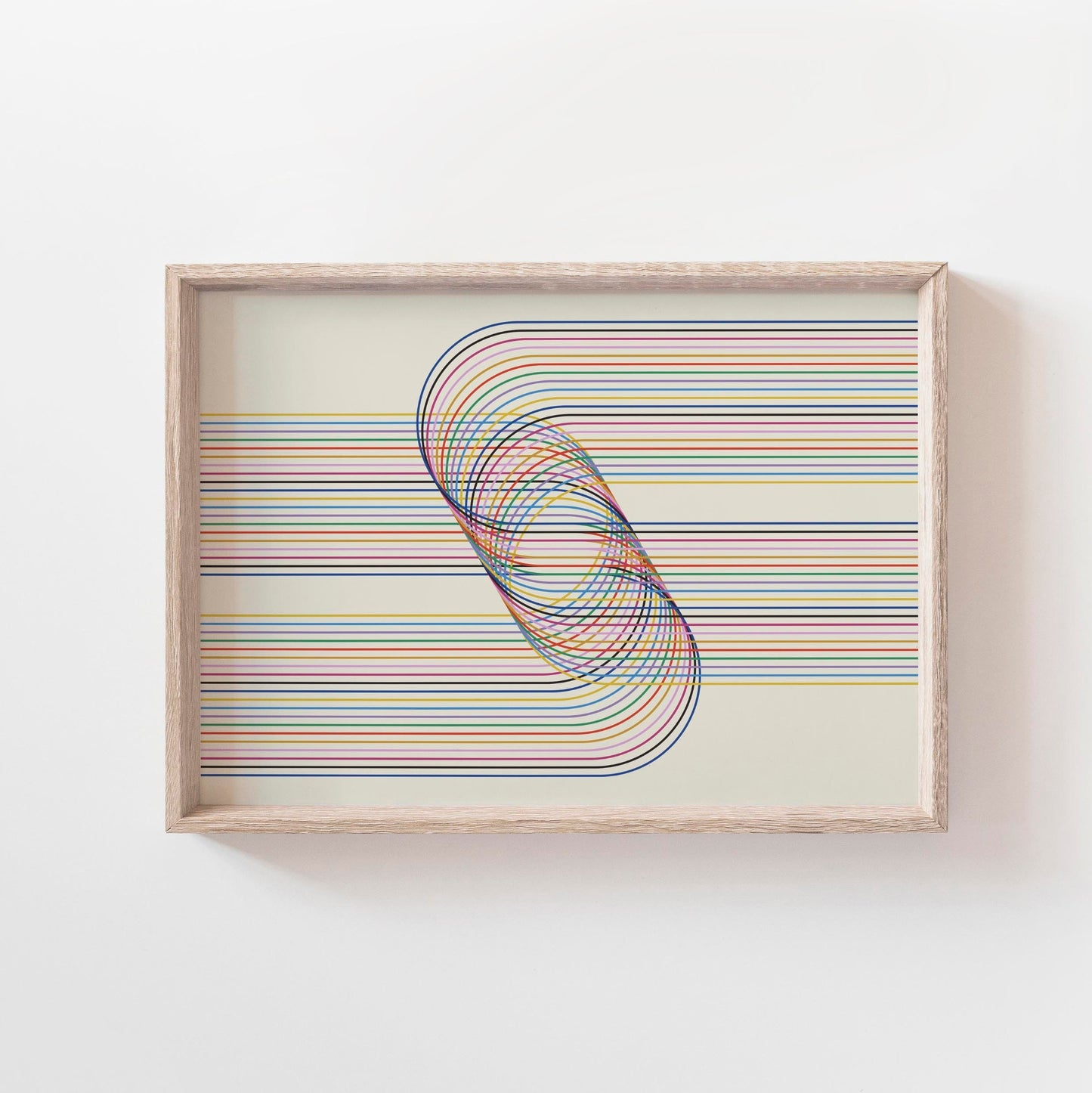 Modern Boho Geometric Line Art Print