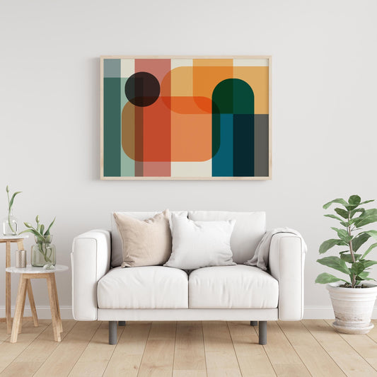 Modern Colorful Abstract Wall Art Print