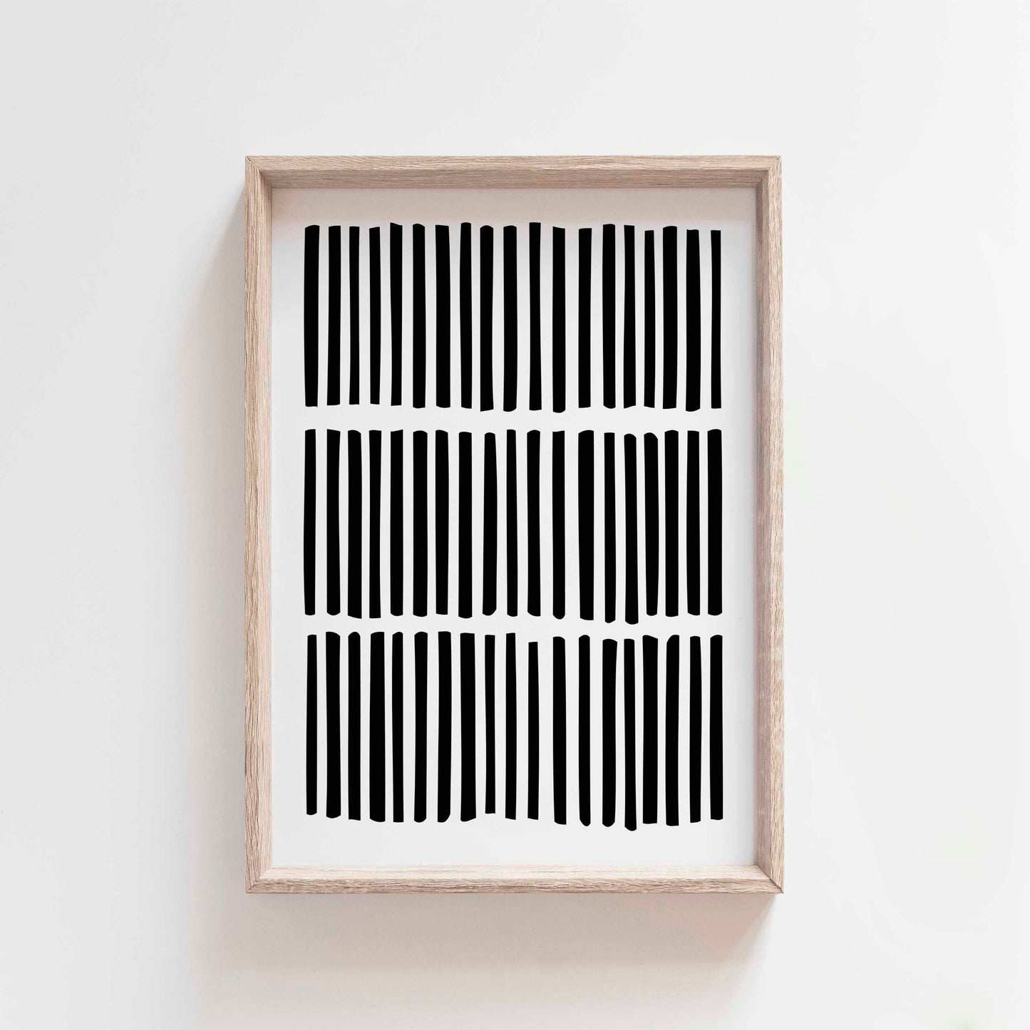 Black and White Modern Line Art Print