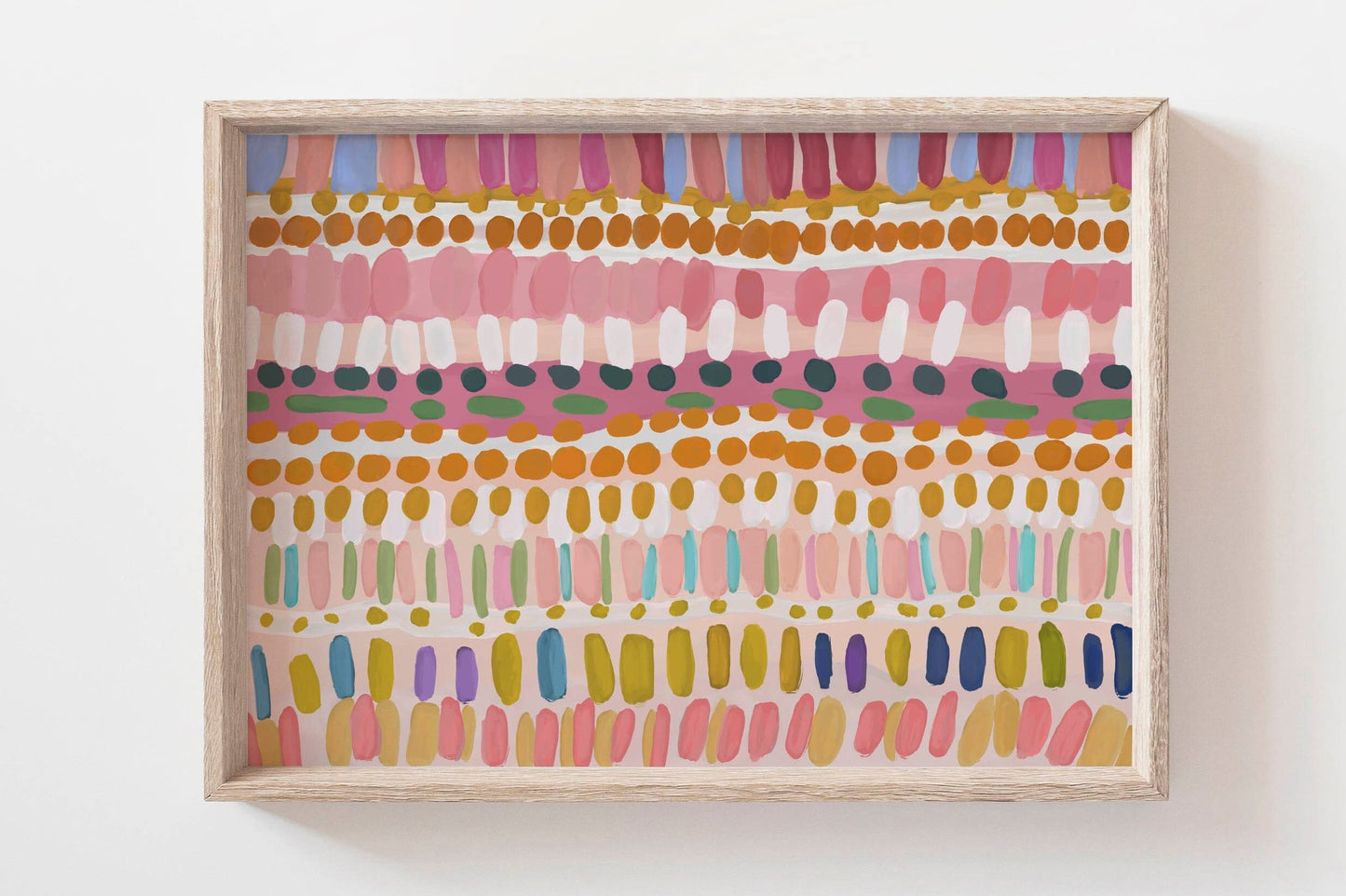 Large Colorful Modern Abstract Painting Art Print