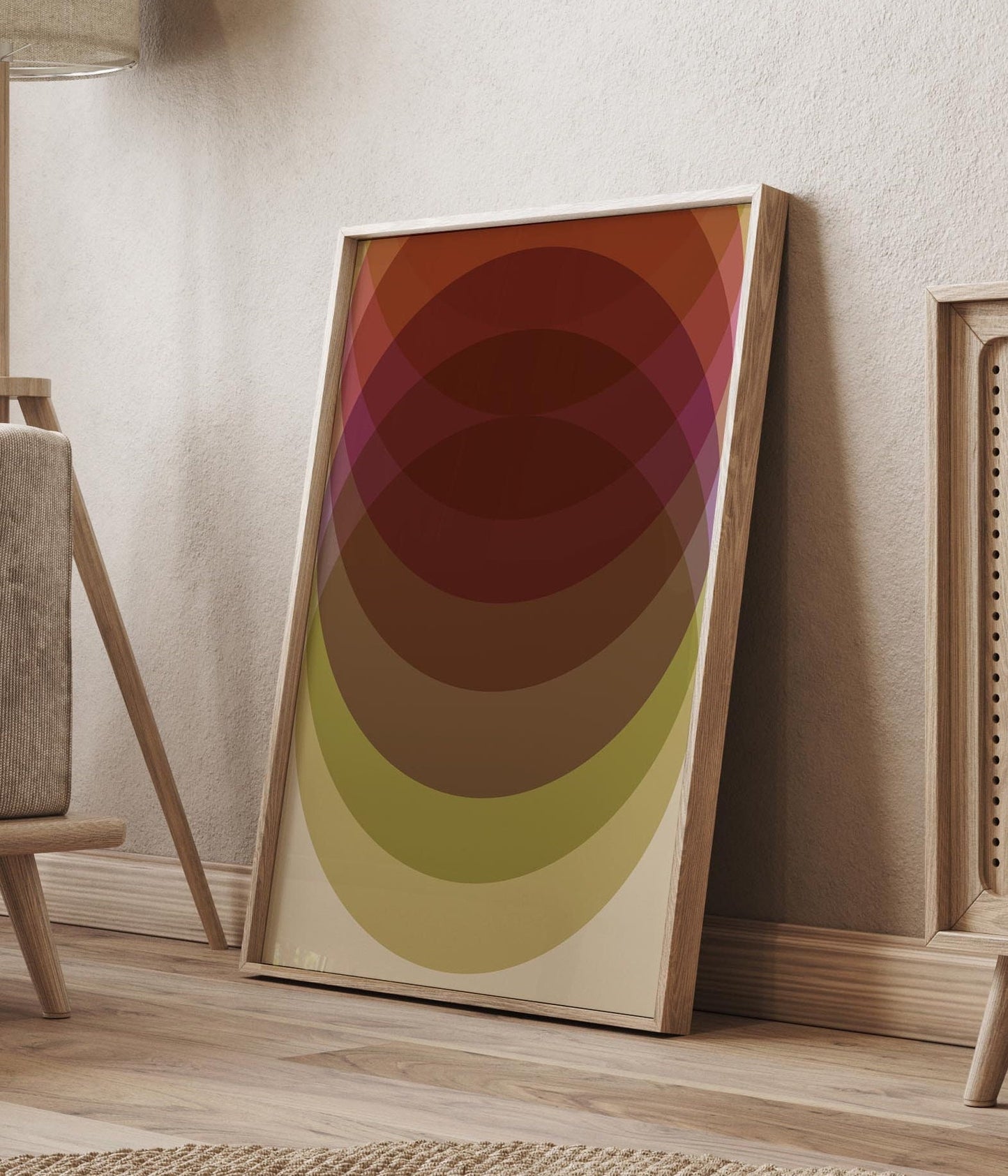 Set of 2 Modern and Colorful Abstract Art Prints
