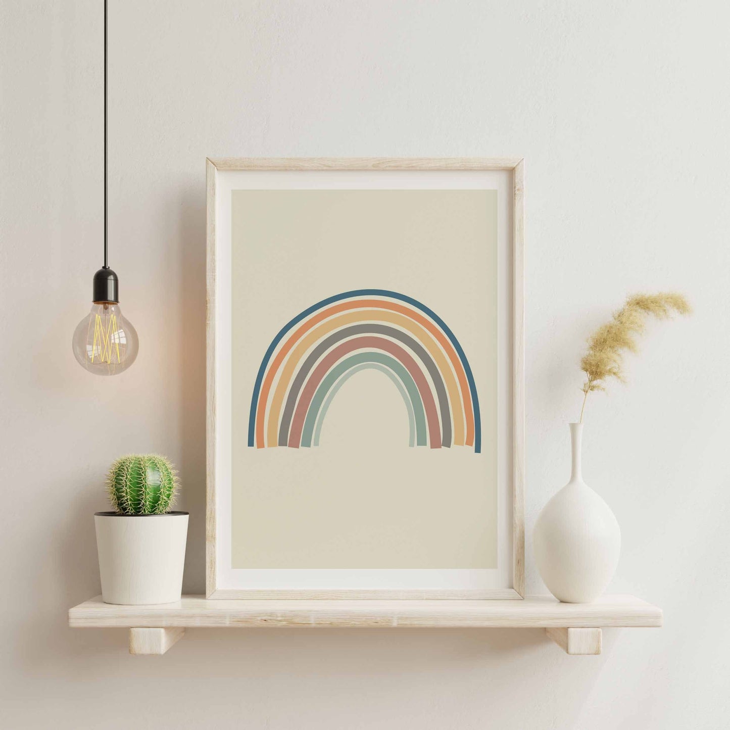 Set of 6 Cute Boho Abstract Nursery Art Prints