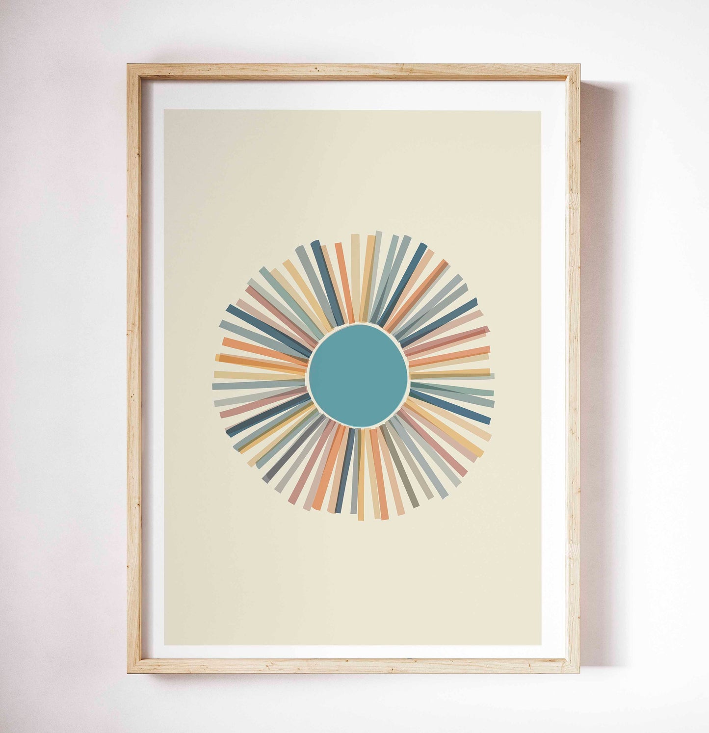 Set of 6 Cute Boho Abstract Nursery Art Prints