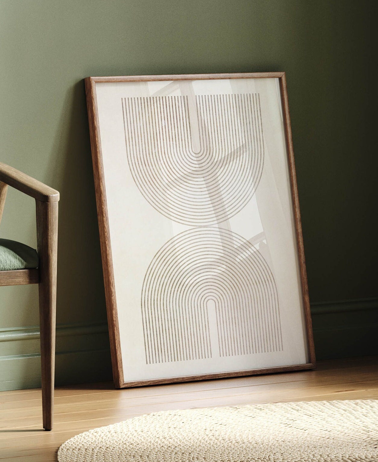 Set of 6 Prints Neutral Mid Century Wall Art Prints