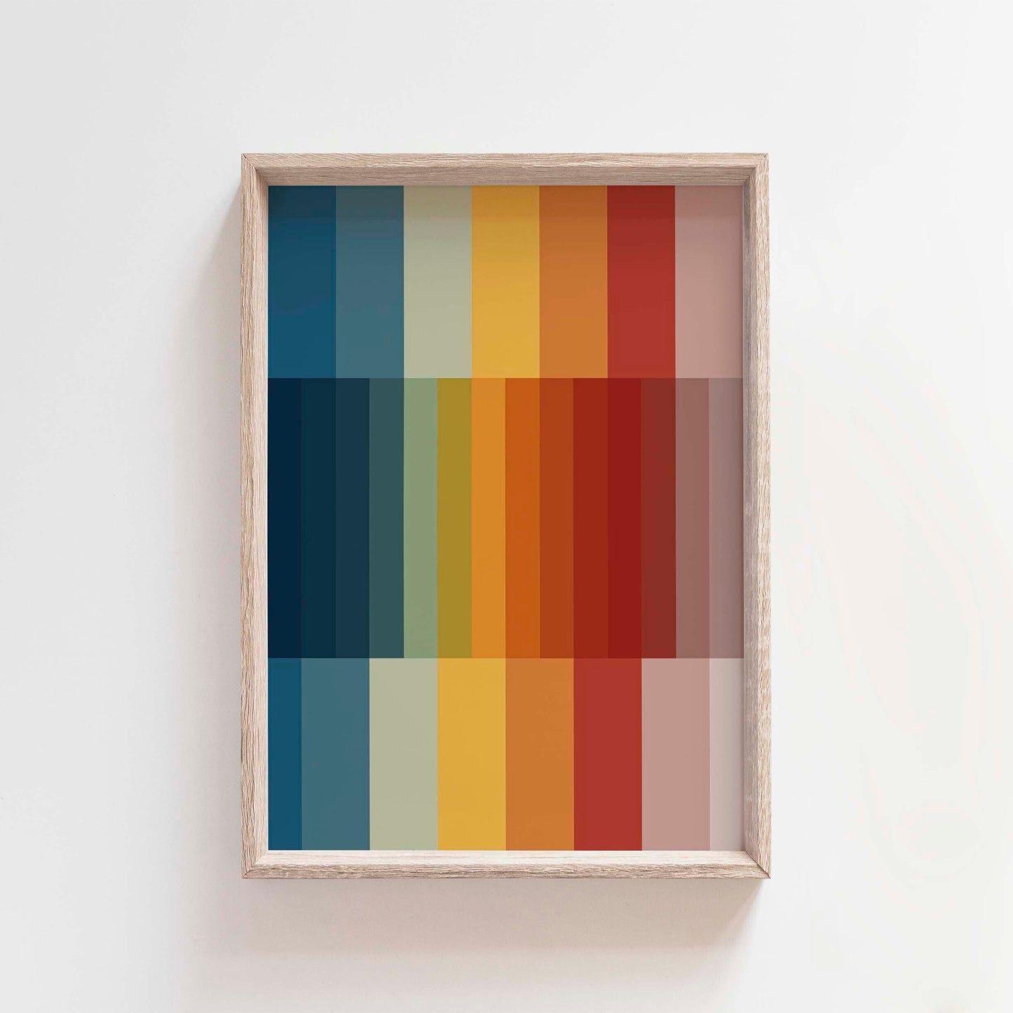 Fun Abstract Color Block Art Print