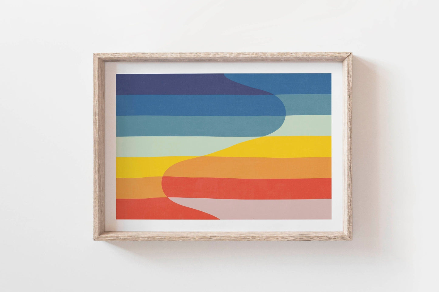 Cool Modern Colorful Abstract Art Print