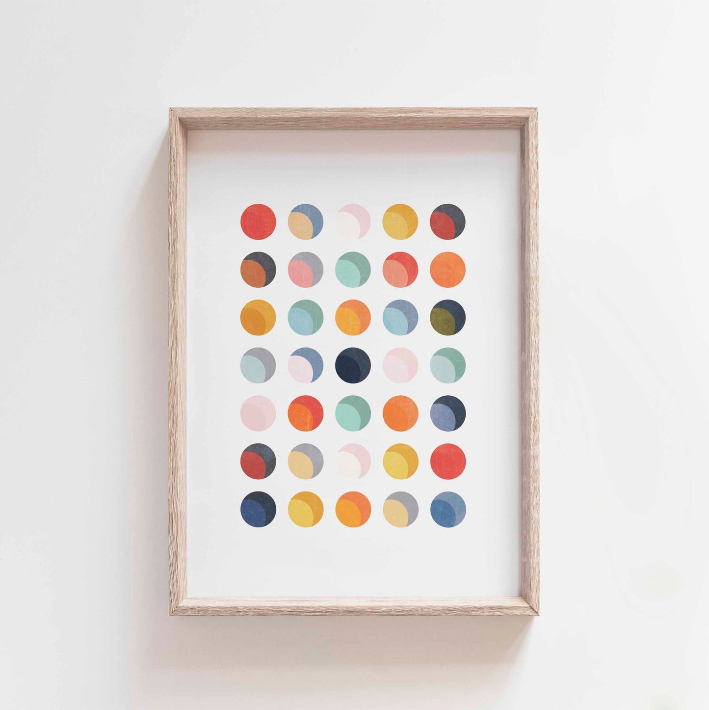 Colorful Modern Polka Dot Print