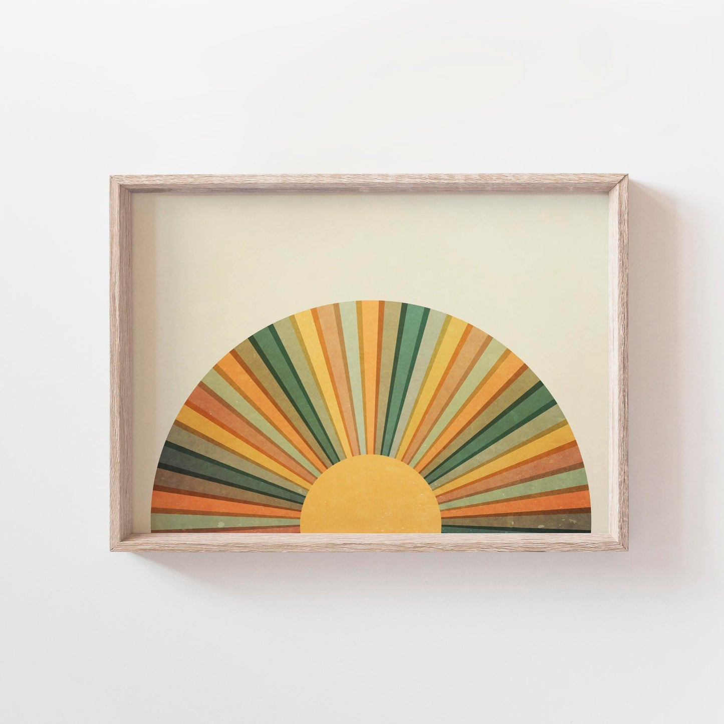 Cute Boho Sunset Abstract Wall Art Print