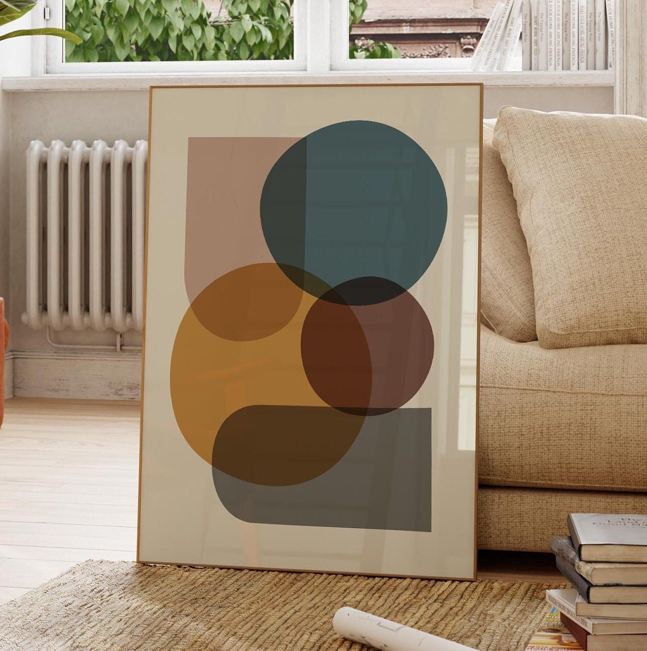 Set of 2 Modern Abstract Art Prints