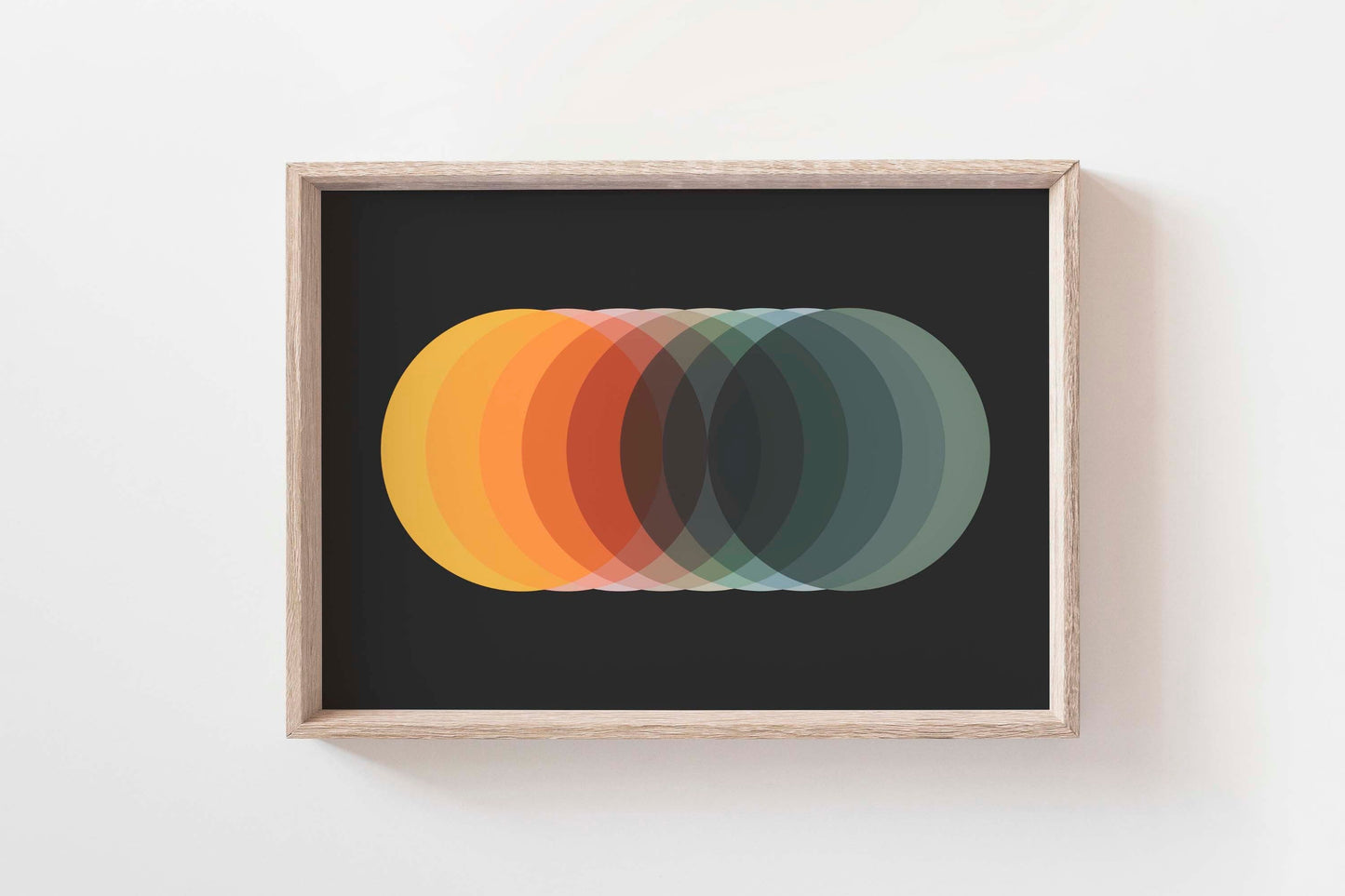 Funky Bold and Colorful Abstract Wall Art Print