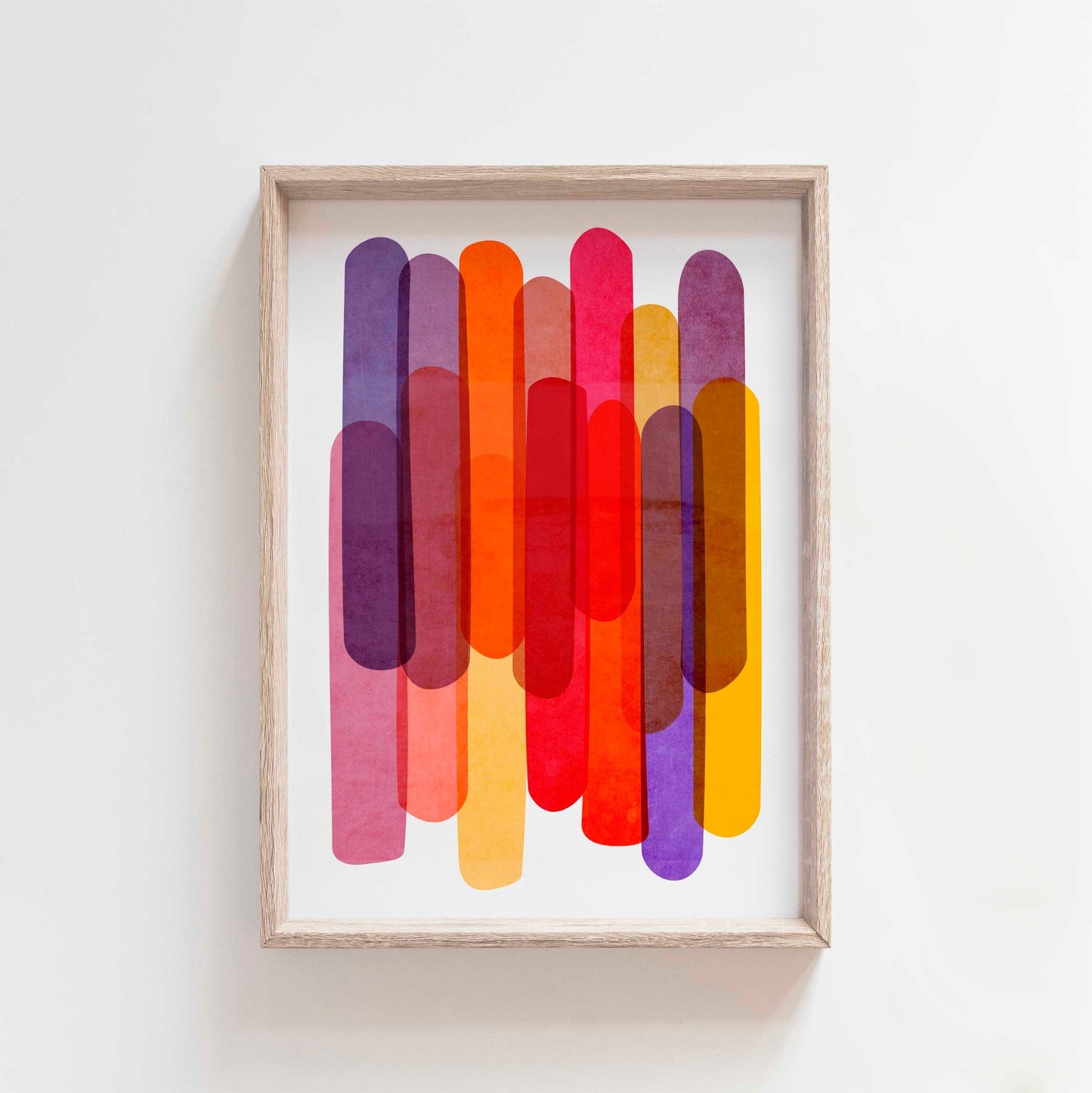 Fun Colorful Abstract Wall Art Print