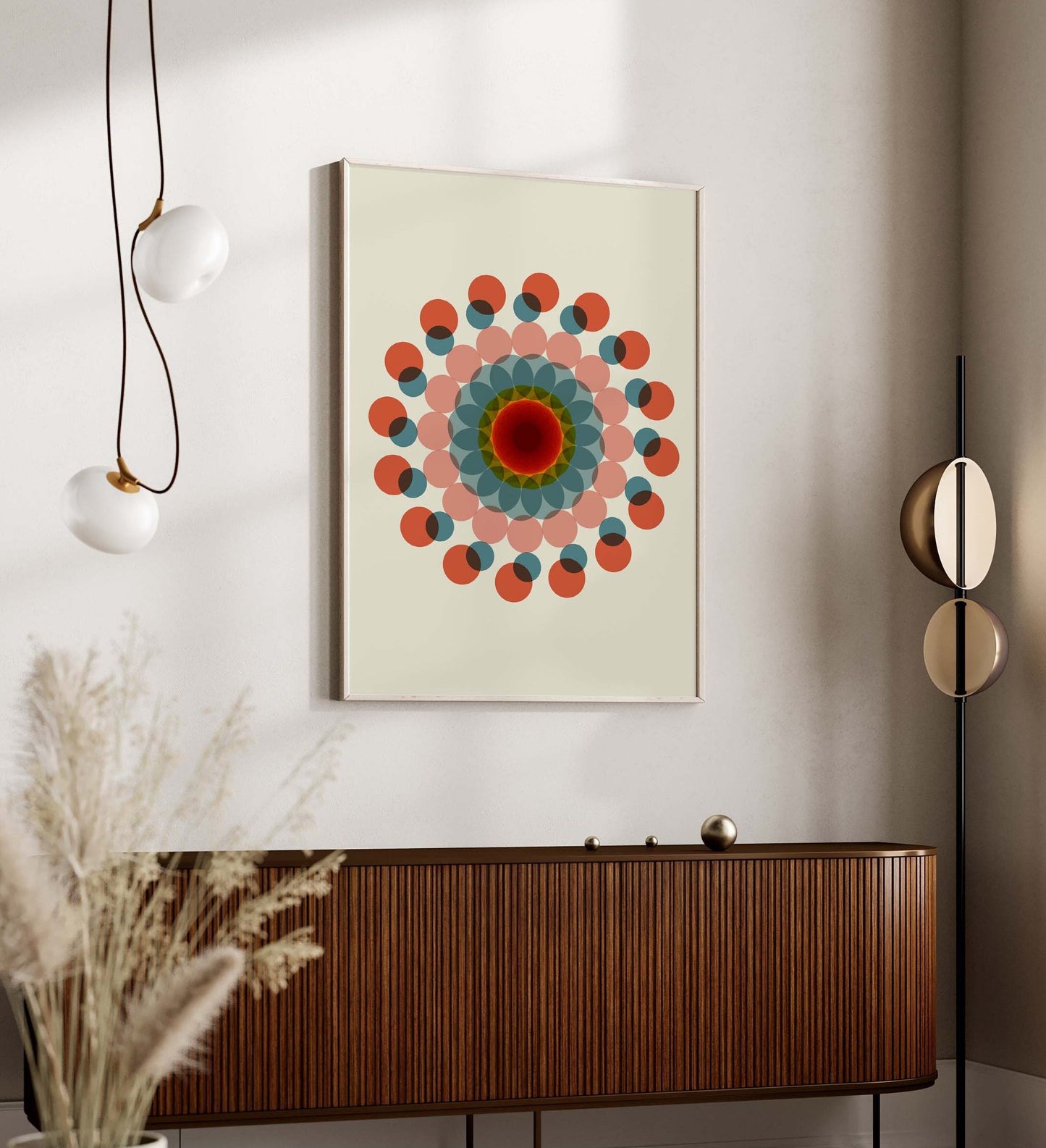 Set of 6 Colorful Mandala Wall Art Prints – Modern Boho Abstract Decor