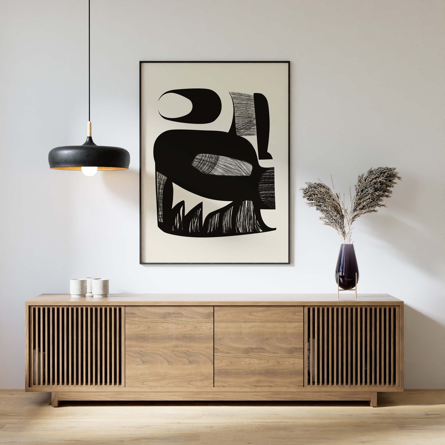 Set of 3 Cool Japandi Illustrations Wall Art Prints