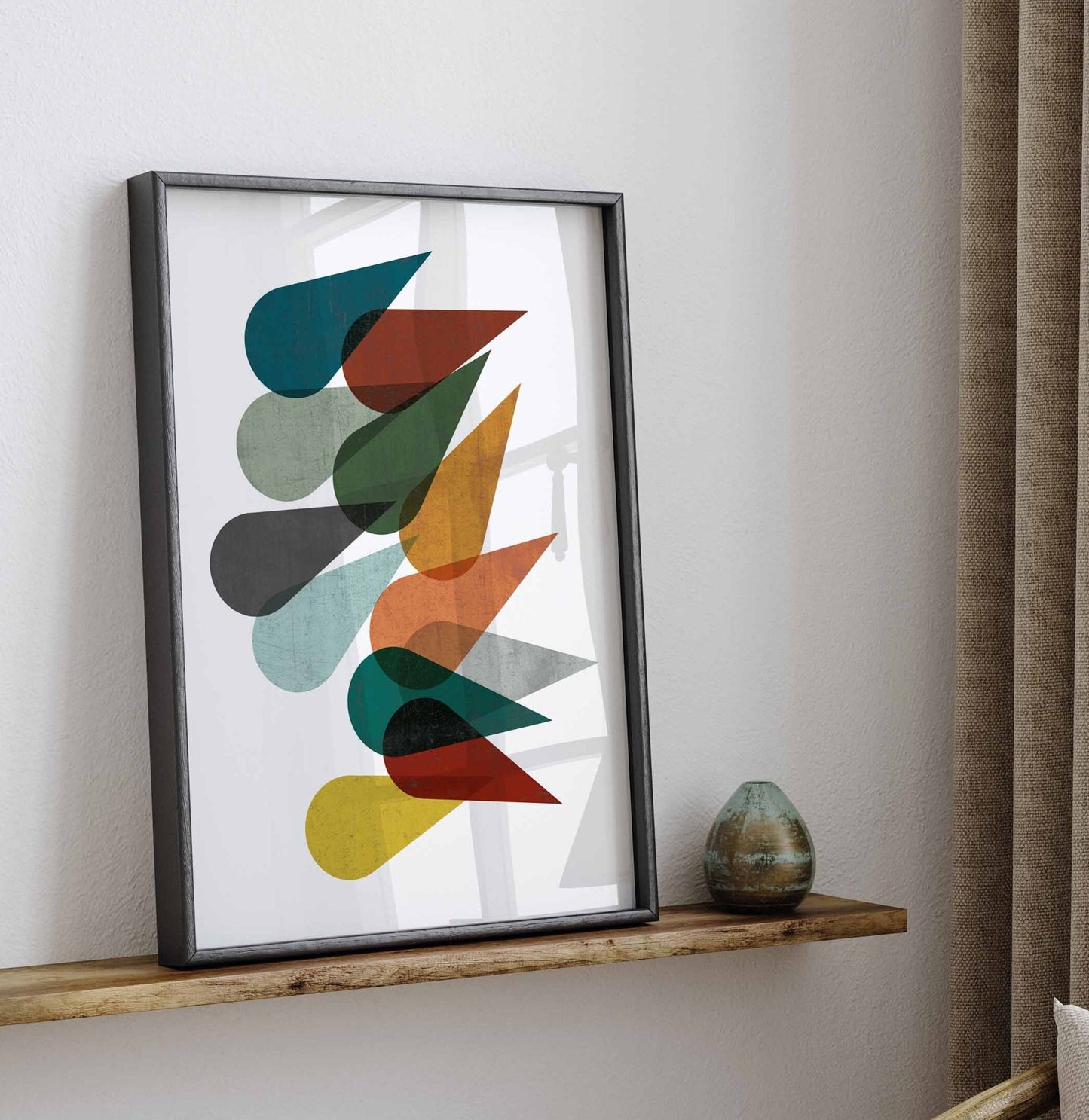 Fun Abstract Colorful Modern Art Print