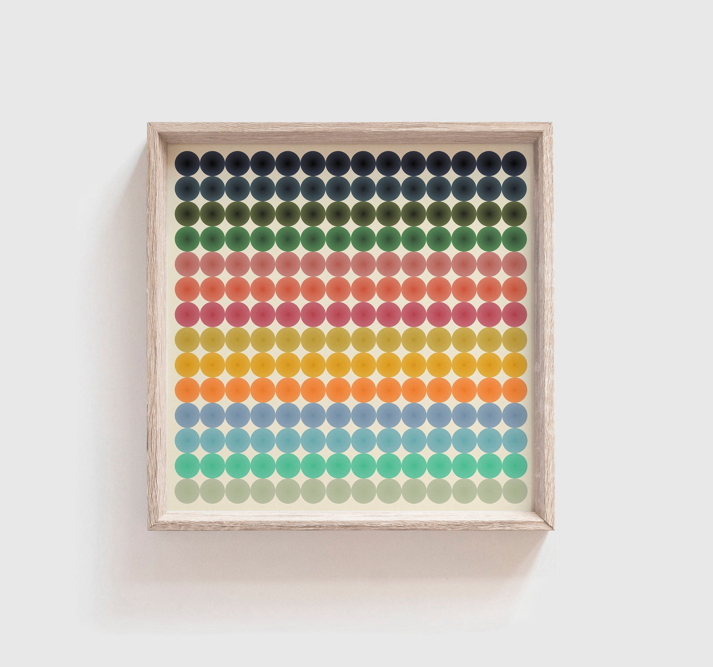 Bold Colorful Circles Print - Modern Abstract Pop Art Wall Square Poster