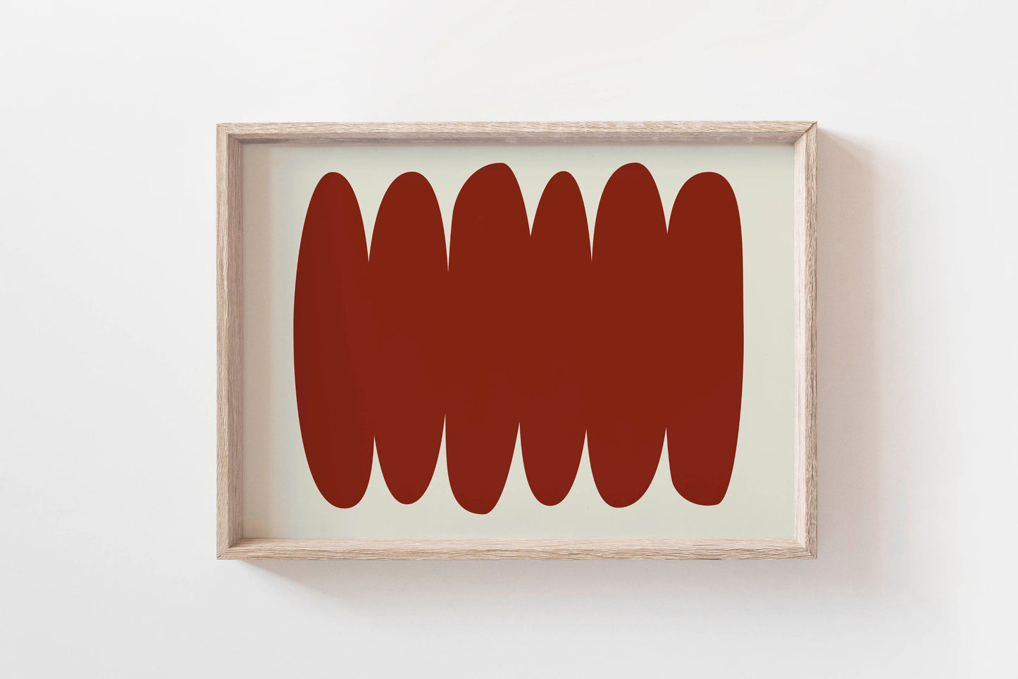 Modern Red Abstract Print