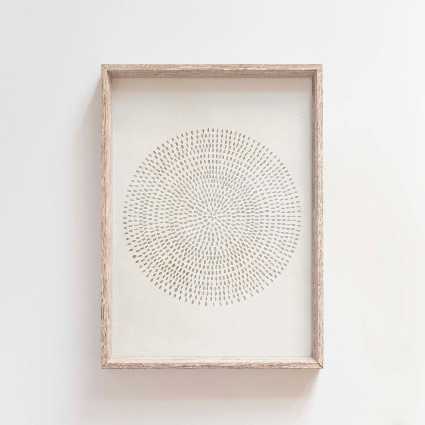 Boho Neutral Abstract Illustration Wall Art Print