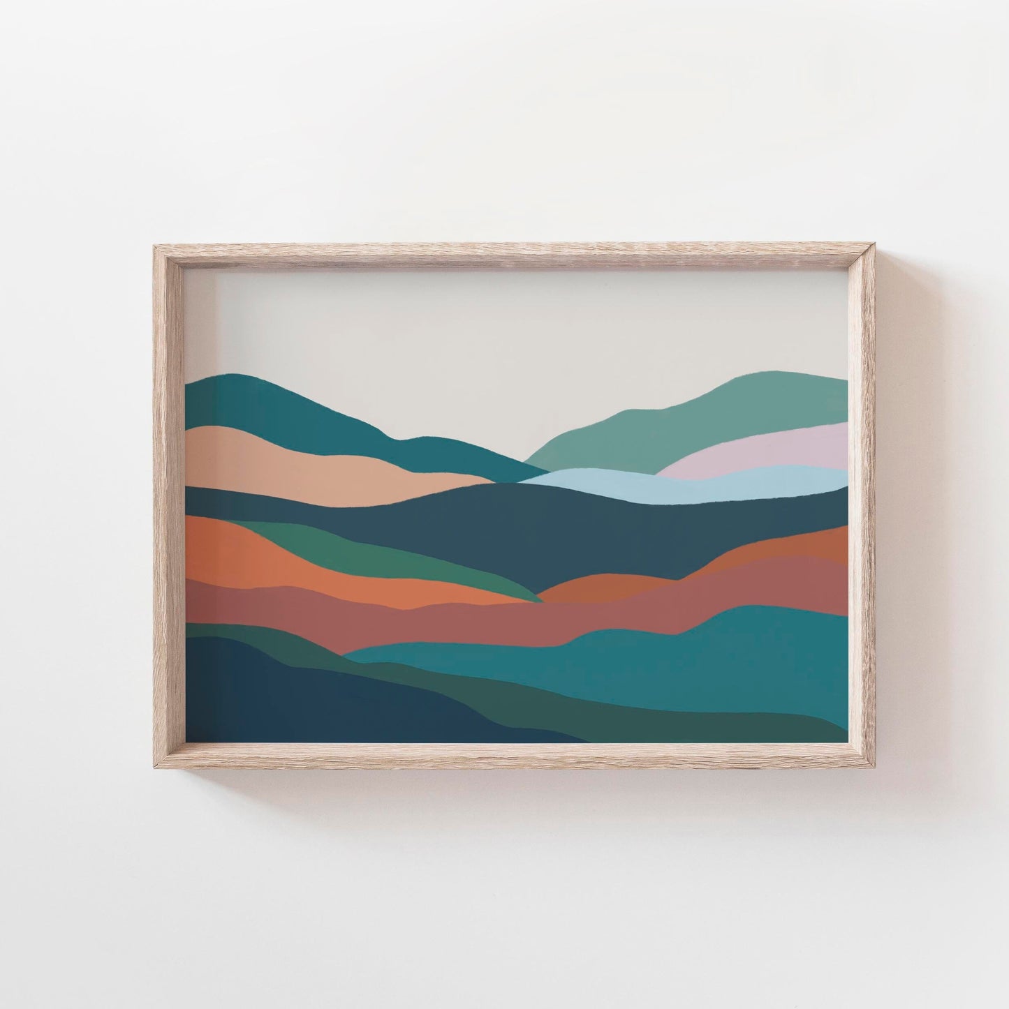 Earth Tones Abstract Landscape Art Print